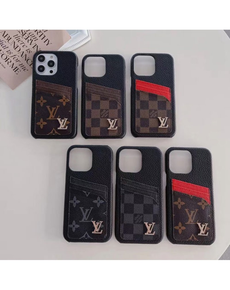 ルイヴィトン iphone16 pro/14pro/15proケースカード入れアイフォン14pro max保護ケースvuitton iphone14plus/13proケースルイビトン galaxy S23Ultra/s22ultraケースビジネス風 iphone12proカバーお洒落モノグラムダミエ耐摩擦