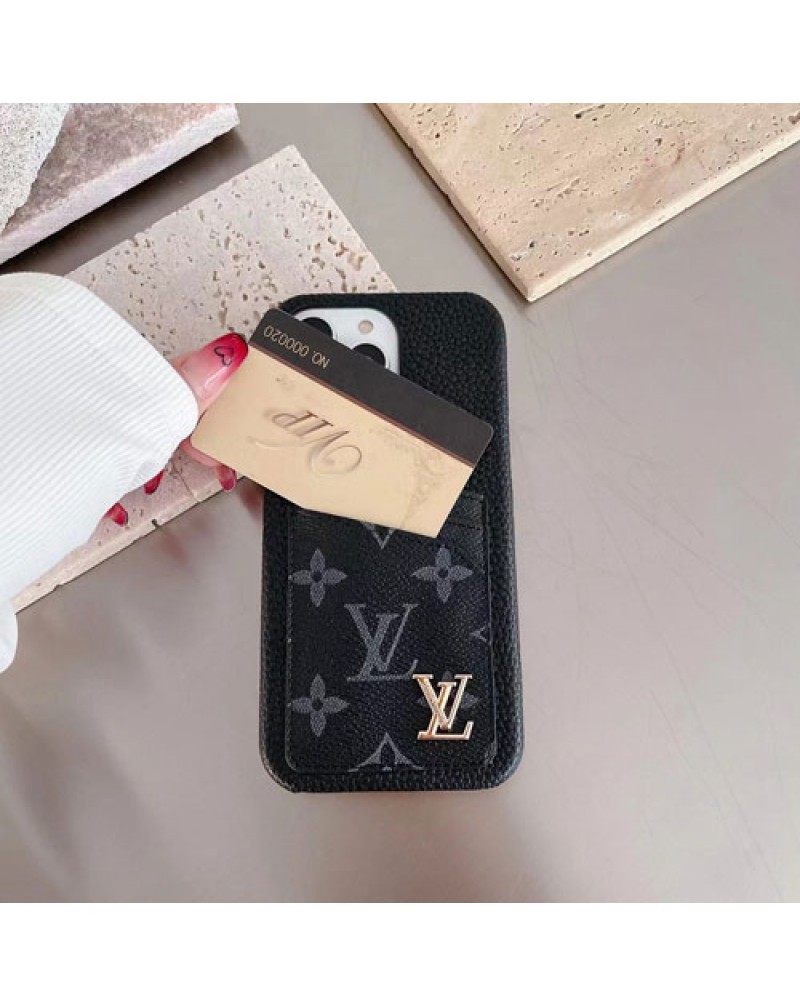 ルイヴィトン iphone16 pro/14pro/15proケースカード入れアイフォン14pro max保護ケースvuitton iphone14plus/13proケースルイビトン galaxy S23Ultra/s22ultraケースビジネス風 iphone12proカバーお洒落モノグラムダミエ耐摩擦