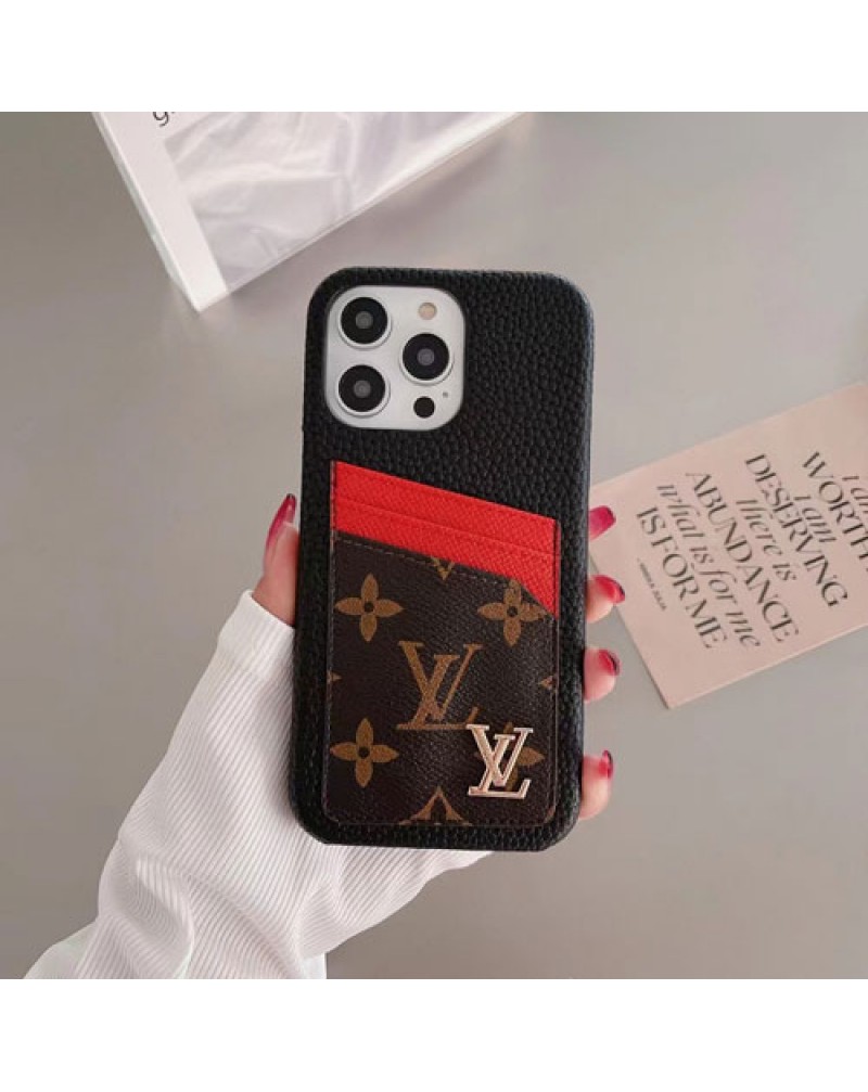 ルイヴィトン iphone16 pro/14pro/15proケースカード入れアイフォン14pro max保護ケースvuitton iphone14plus/13proケースルイビトン galaxy S23Ultra/s22ultraケースビジネス風 iphone12proカバーお洒落モノグラムダミエ耐摩擦
