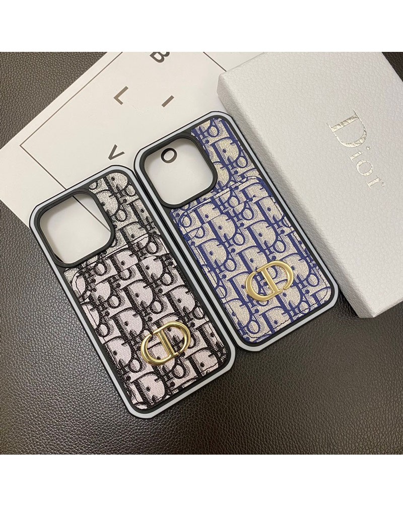 ディオール iphone14pro maxケースiphone15proケースハイブランド iphone13 pro保護ケースカード入れ Dior iphone14plusケース高級感アイフォン12proケース経典プリント耐衝撃耐久性