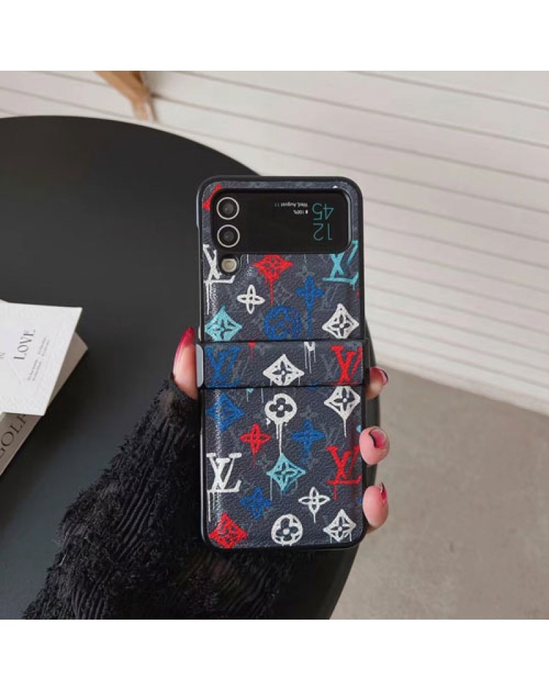 ルイビトン Galaxy Z Flip6/Z flip5/z flip4ケース Galaxy  Z Fold4/z flip3保護ケース折り畳みブランド galaxy  Z Fold6/Z fold5ケース予約 ルイ・ヴィトン ギャラクシーz fold4 zfold3ケース落書き個性潮流新作大人気