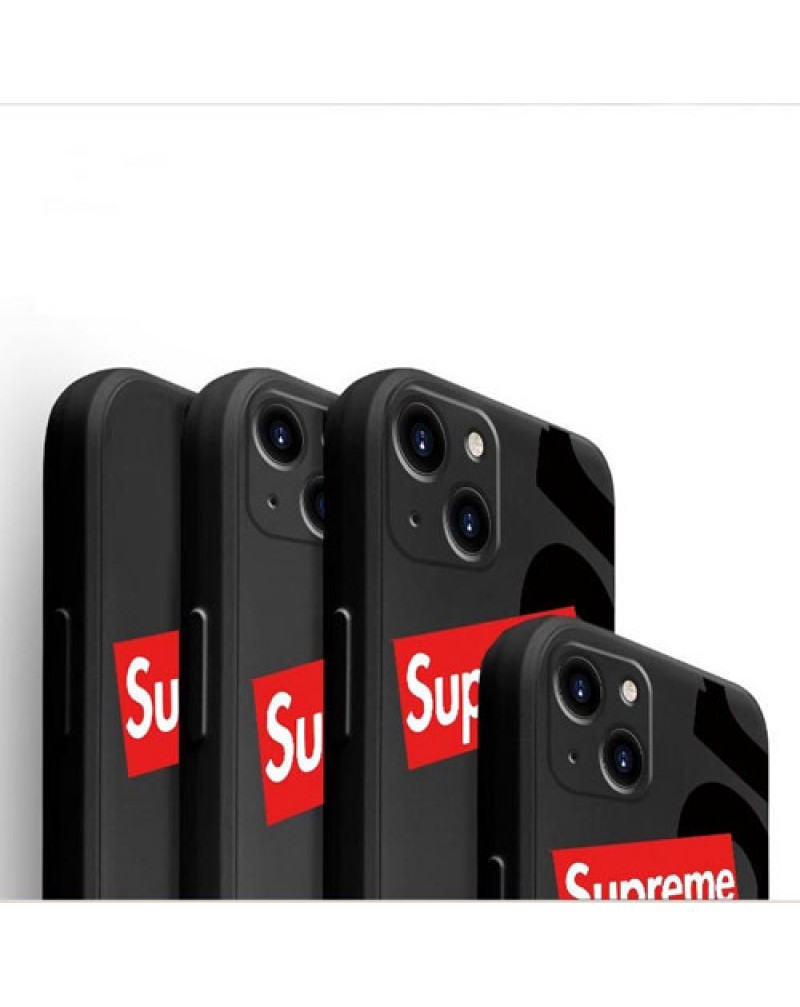 supreme iphone14 pro maxケースシュプリーム iphone15 pro保護ケース個性潮流iphone14プロ保護ケースブランドボックスロゴアイフォン13 pro maxケースシリコン耐衝撃アイフォン12プロカバー男女兼用