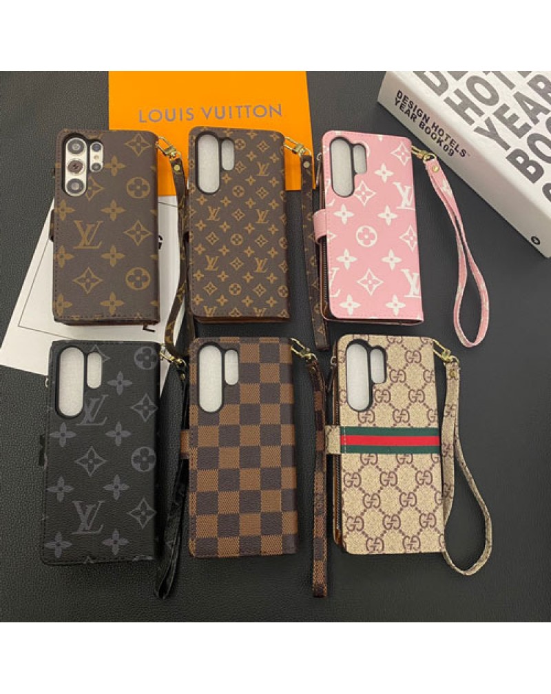 ルイヴィトン iphone16 pro/15pro maxケース Galaxy s25/s24/s23ultra/s22 ultraケース手帳型ブランドiphone14proケースグッチ アイフォン13pro max保護ケースカード入れストラップ付き財布式iphone12proカバーレザー製高級ビジネス風