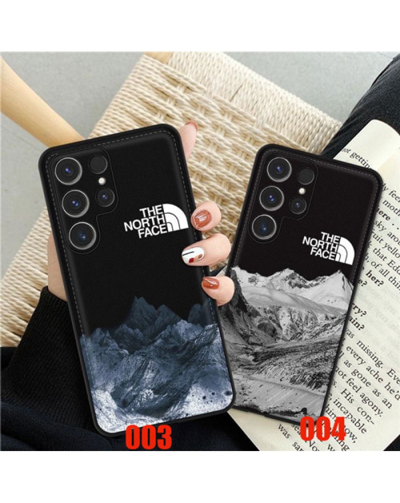 ザノースフェイス iphone16pro/15 pro maxケースアイフォン14proケースthe north face Galaxy s25/s24/s23ultra/s22 ultra保護ケース潮流個性雪山 iphone13pro maxケース耐摩擦ファッション携帯カバー
