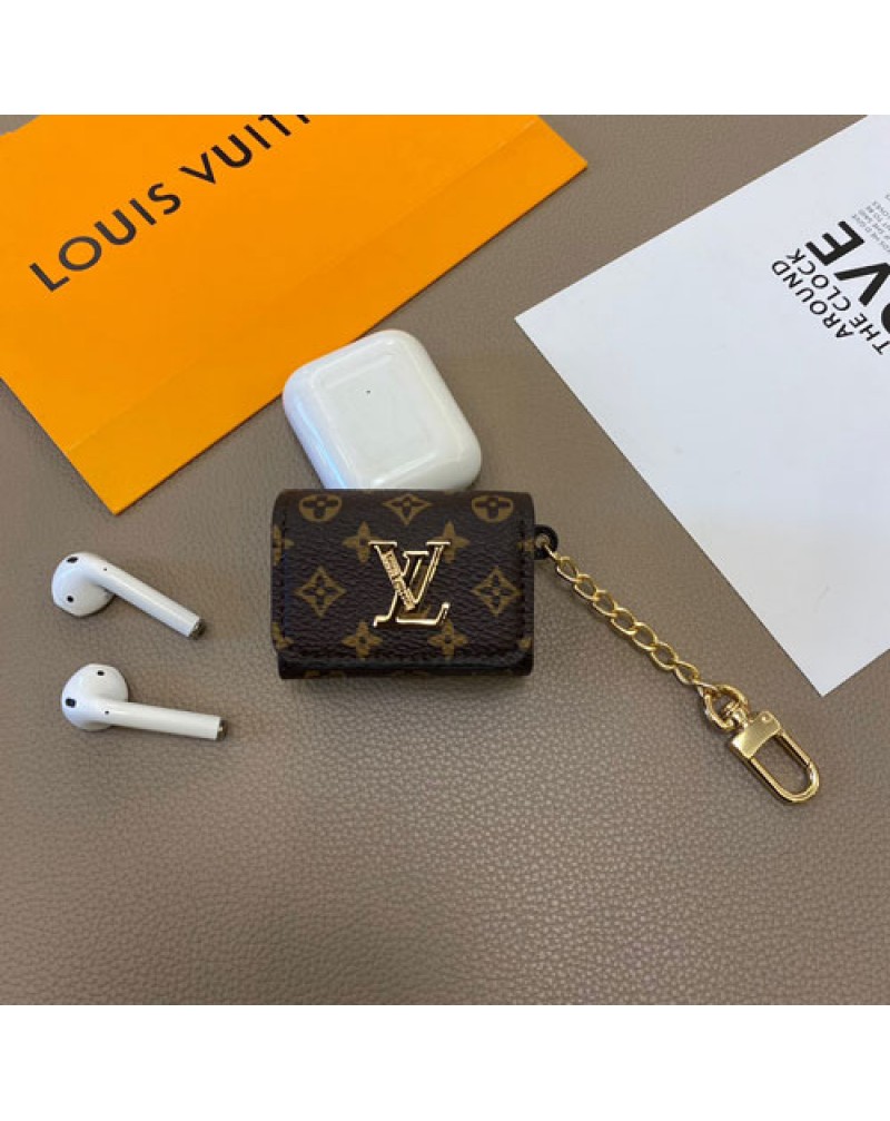 ルイヴィトン Airpods pro2ケースお洒落モノグラムダミエ Airpods 3世代ケースブランドヴィトンエアーポッズプロケースvuitton airpods 2世代ケースレザー製耐衝撃全面保護