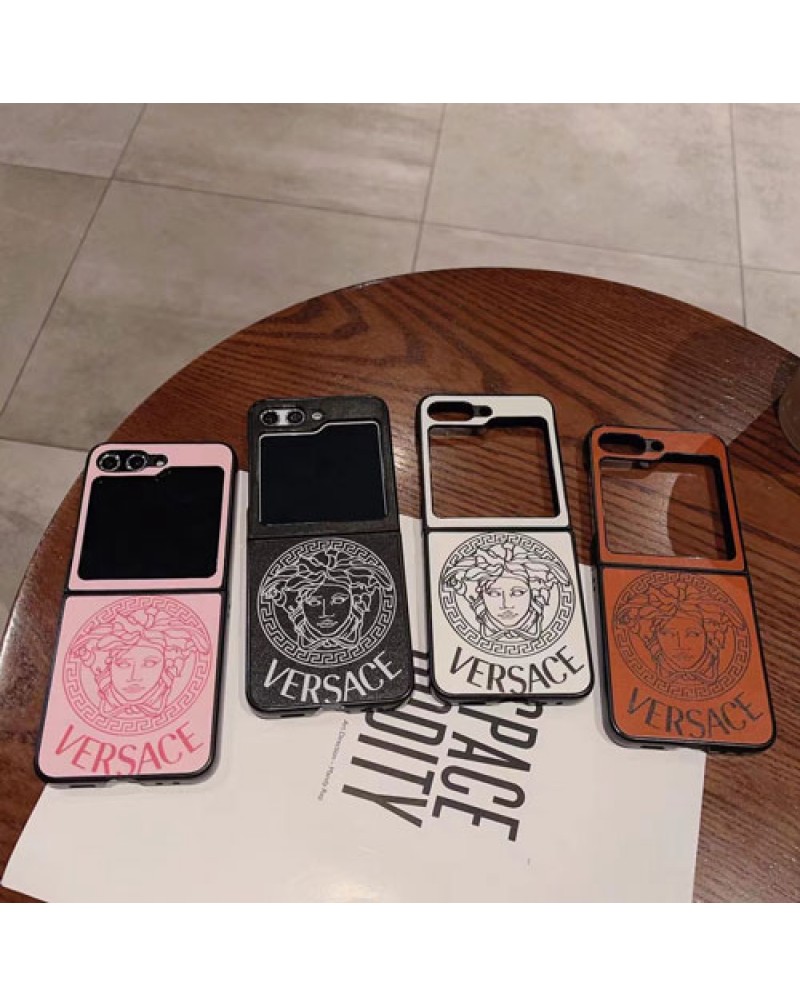 ヴェルサーチ Galaxy  Flip6/z flip5ケース折畳みブランドversace galaxy  zflip4ケースギャラクシーz flip3ケースファッション欧米風耐衝撃保護性