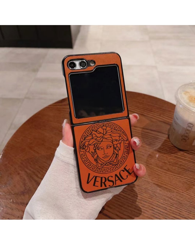 ヴェルサーチ Galaxy  Flip6/z flip5ケース折畳みブランドversace galaxy  zflip4ケースギャラクシーz flip3ケースファッション欧米風耐衝撃保護性