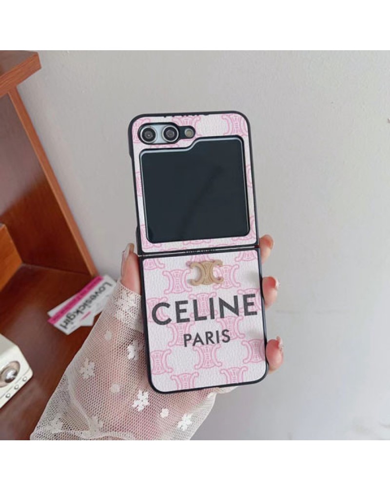 セリーヌ Galaxy Z Flip6/z flip5ケース galaxy z fold5/z fold4ケース折畳みブランド galaxy z flip4カバー celine galaxy zフリップ3ケース可愛いピンクギャラクシーz fold3スマホケースお洒落