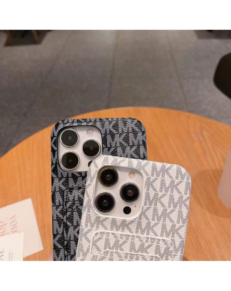 マイケルコース iphone15 pro保護ケースカード入れ MK iPhone14 Pro maxケース欧米風iphone13 pro携帯カバーアイフォン12プロマックスケース男女向け高級感大人気