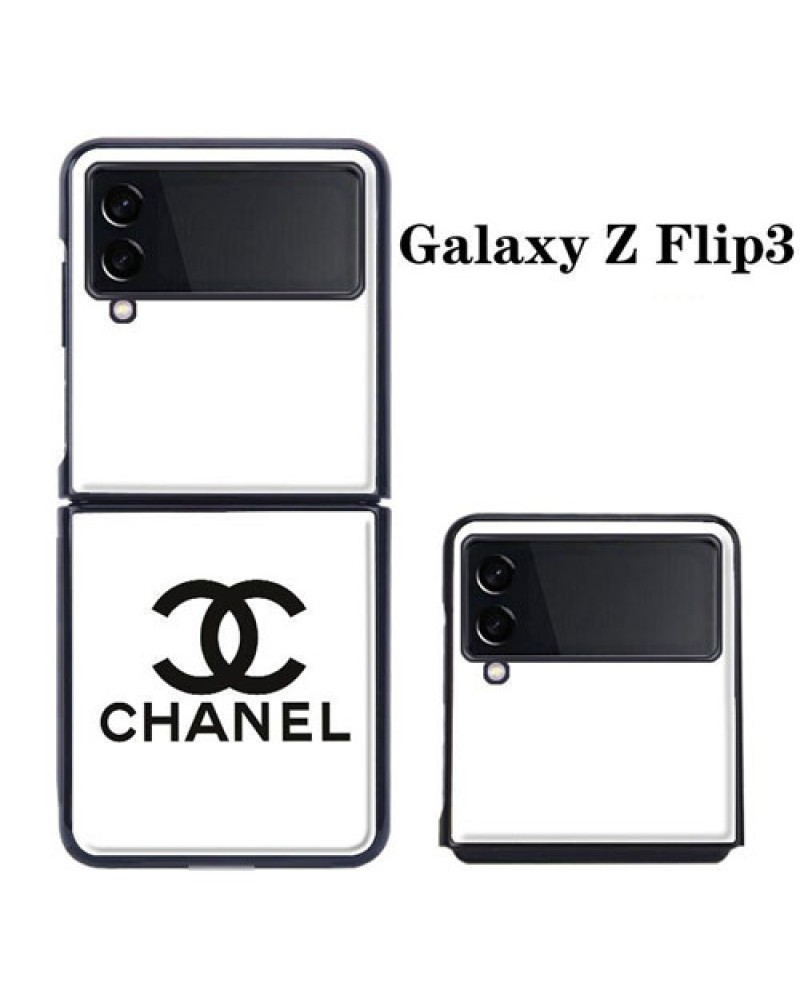 シャネル Galaxy z flip5ケースブランド galaxy z flip4保護ケース折畳み chanel Galaxy z fold5保護ケース ギャラクシー z flip3ケースおしゃれ小香風 galaxy z fold4ケース合革製耐摩擦