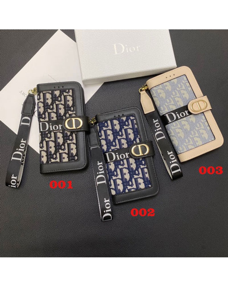ディオール iphone16 pro/15 pro max保護ケースブランド手帳型galaxy s25 ultraケースiphone14proケースDIOR iphone15plusカバーアイフォン13pro 12proケースストラップ付き galaxy s24/s23/s22ultraケースお洒落刺繍新作