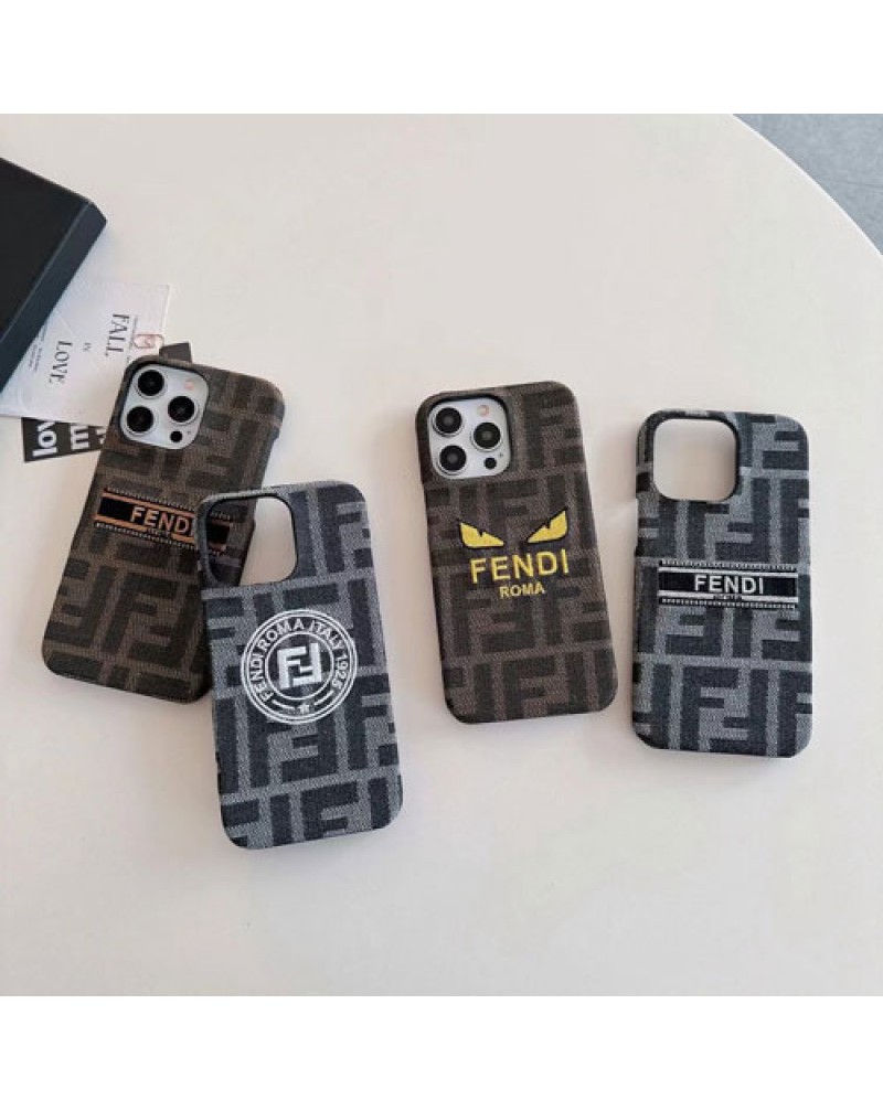 フェンデイ iphone15 pro maxケース刺繍モンスターiphone14 proケースFENDI iphone15plus携帯カバー流行ギャラクシーs24 ultra/s23 ultras/22ケース高級感人気新作