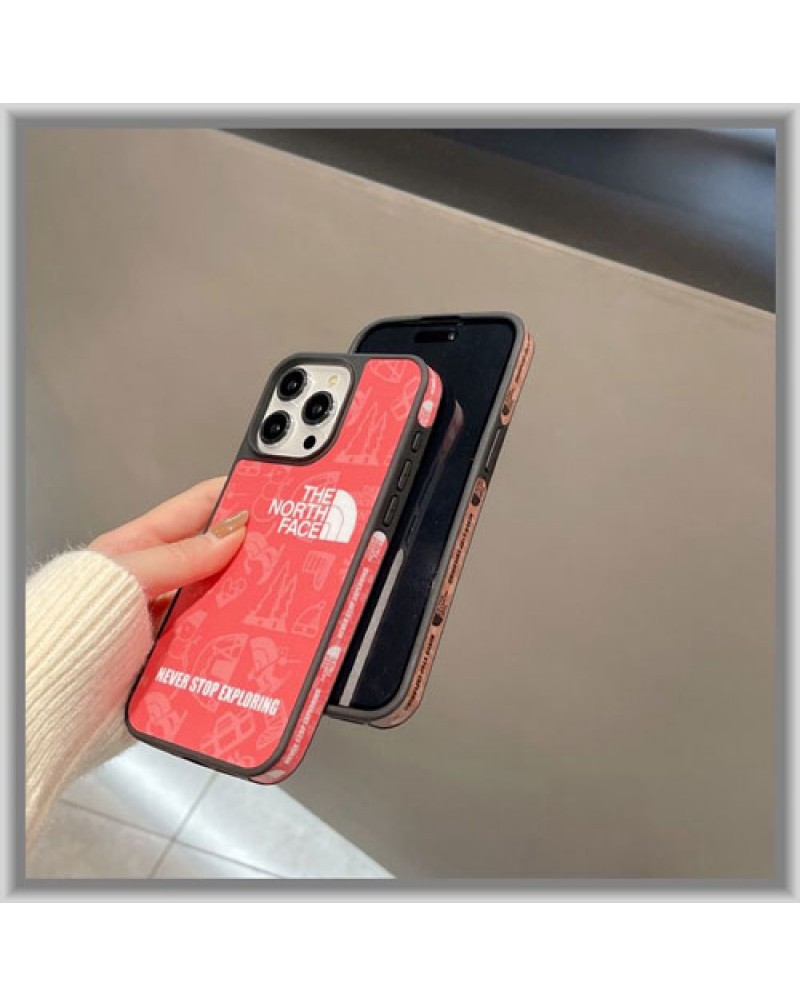 ザノースフェイス iphone15 proケース潮流ブランド iphone14 pro max携帯カバーTHE NORTH FACE iphone13proケースアイホン15プロカバー個性お洒落プリント