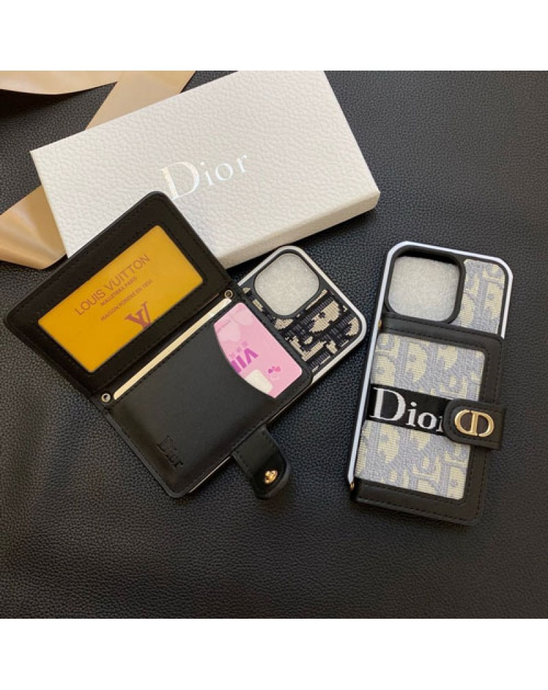 ディオール iphone16 pro/15 pro max保護ケース Galaxy s24ultra/s23ultra/s22ultraケースショルダーアイホン15プロケース DIOR iphone14 proケースカード収納アイホン13プロケース