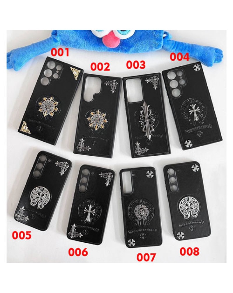 クロムハーツ Galaxy s25/s24 ultraケース潮流ギャラクシーs23 ウルトラケースchrome hearts SAMSUNG Galaxy s22 ultra携帯ケース個性独特 galaxy s21 s20 ultraカバーファッション人気