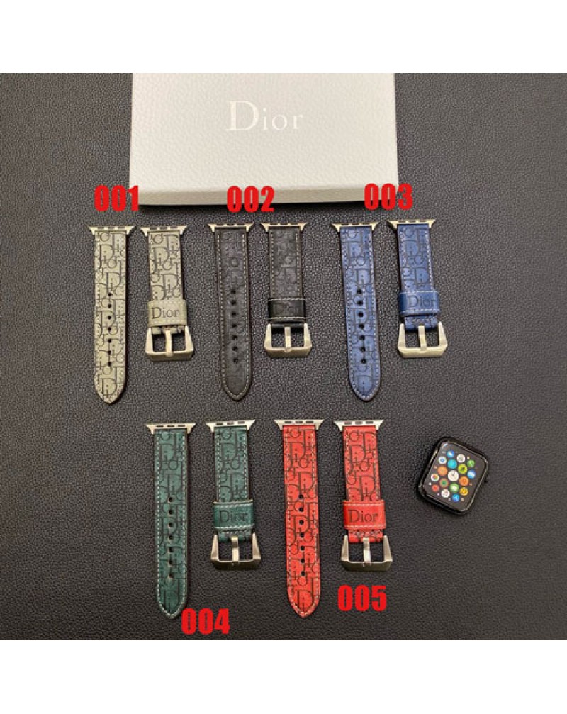 ディオール Apple watch 9バンド押す型アップルウォッチバンドiwatch 8/7/6バンドDIOR apple wtach 5 4 3 2 SE2 SE交換バンドレザー製高級腕時計バンド男女兼用