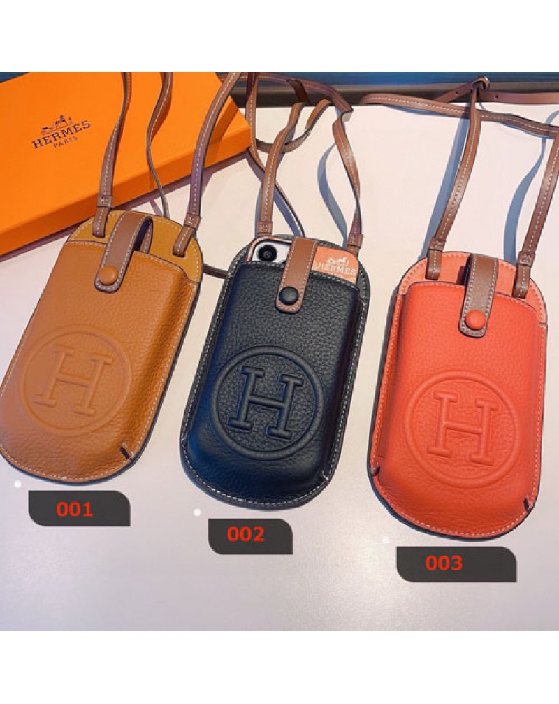 エルメス iPhone15 pro maxバッグ型ケースショルダー iphone14 proカバーHERMES iphone13 pro max保護ケース女性人気ギャラクシーS24/s23/s22 ultraケースブランド革製高級感 