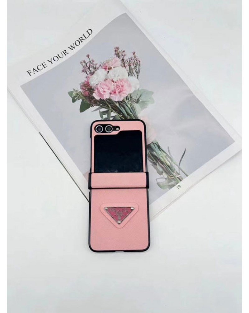 プラダ galaxy Z flip6/z flip5ケース折畳み PRADA Galaxy z flip4ケースシンプルギャラクシー z flip3カバー高級感ファッションギャラクシーZフリップ5スマホケース保護性耐衝撃性