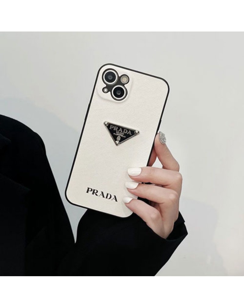 プラダ iPhone16 pro/15 proケースペアお揃いiPhone14 pro max携帯電話ケースアイフォン13プロカバーPRADA iPhone12 proケース高級シンプル耐摩擦