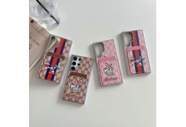 グッチ Galaxy s24 Ultraケースカード入れ galaxy s23ウルトラケースロエベ iPhone15 Pro 14proケース高級感人気Airpods pro2ケース