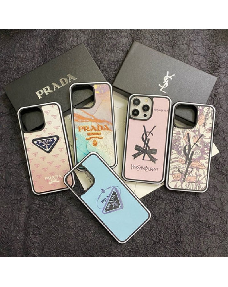 プラダ iphone16 pro/16plusケース Galaxy s25/s24 ultra保護ケースサンローラン galaxy s23 ultraケース爆人気 iphone15 pro maxケース prada ysl iphone14 proカバーオシャレ個性アイホン13プロケースiphone12 proカバー保護性耐摩擦