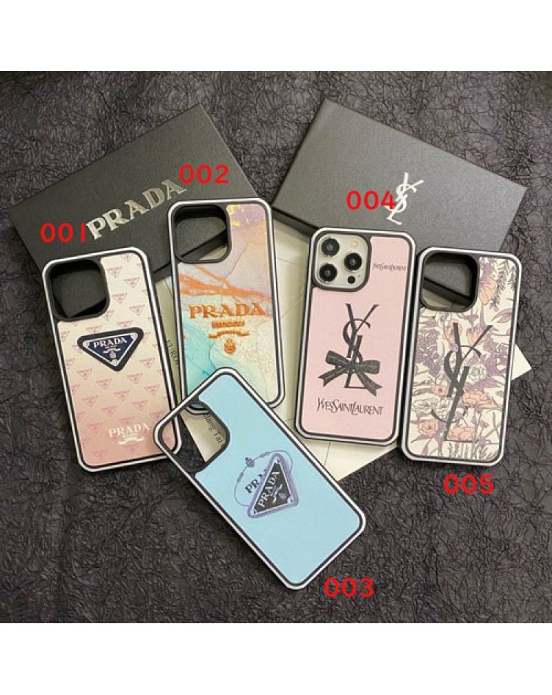 プラダ iphone16 pro/16plusケース Galaxy s25/s24 ultra保護ケースサンローラン galaxy s23 ultraケース爆人気 iphone15 pro maxケース prada ysl iphone14 proカバーオシャレ個性アイホン13プロケースiphone12 proカバー保護性耐摩擦