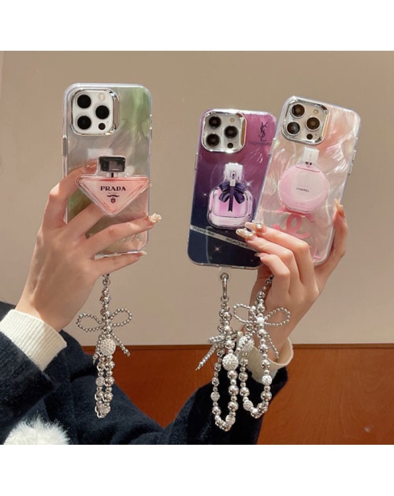 シャネル iPhone15 pro maxケース ディオール iphone15 pro保護ケースサンローランアイホン14プロマックスケース真珠ハンドストラップ付きお洒落prada iphone12 proケース高級マグネットスタンド付きファッション人気新作