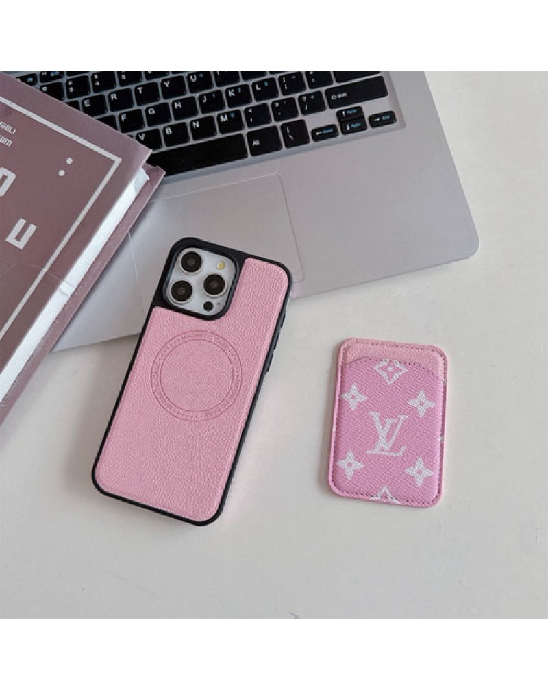 ルイヴィトン galaxy s24 ultraケースMagsafe iphone15 pro maxケースカードポケット付きルイビトンギャラクシーs23ウルトラケース高級感人気アイホン14プロケース iphone13/12 pro max携帯電話カバー革製