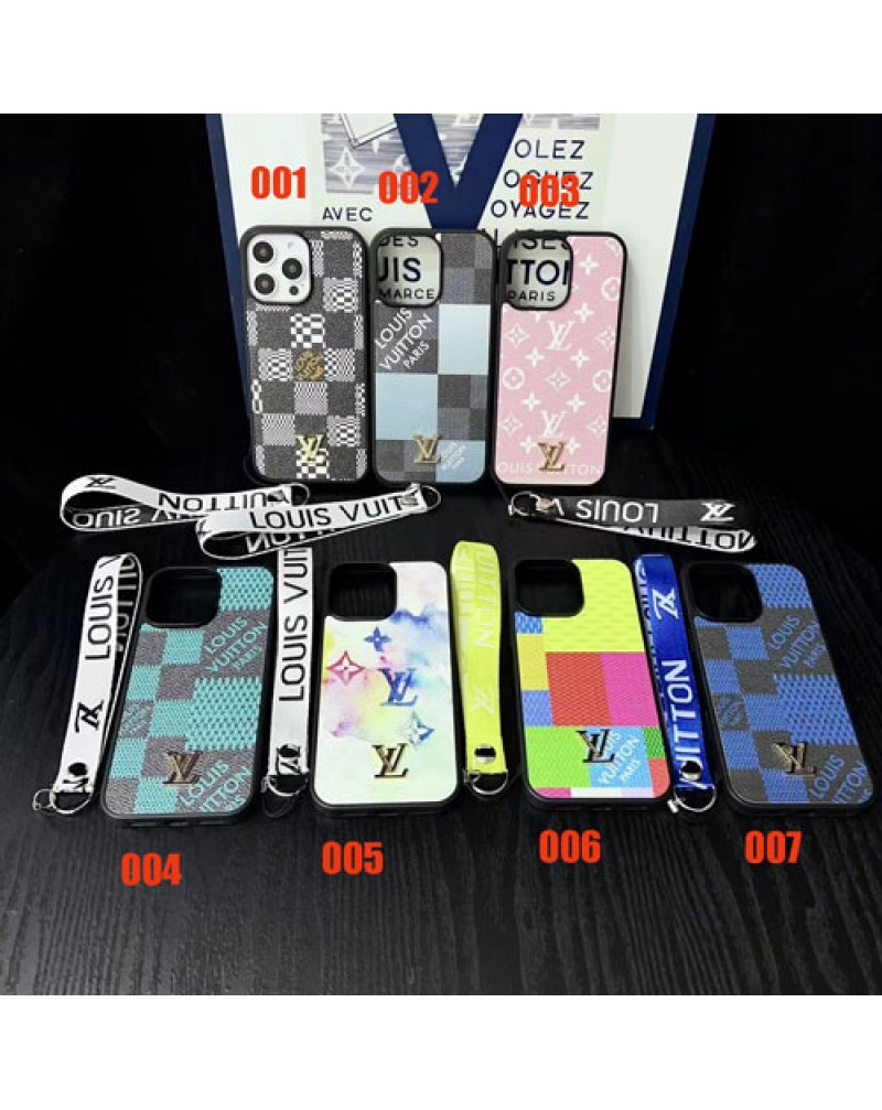 ルイヴィトン iphone16 pro max/16 plus/16eケース個性galaxy s25/s24 ultraケースヴィトン潮流iphone15 plus/15 pro max保護ケースストラップ付きvuitton iphone14 pro maxケースアイフォン13プロ/12pro maxカバーファッション人気