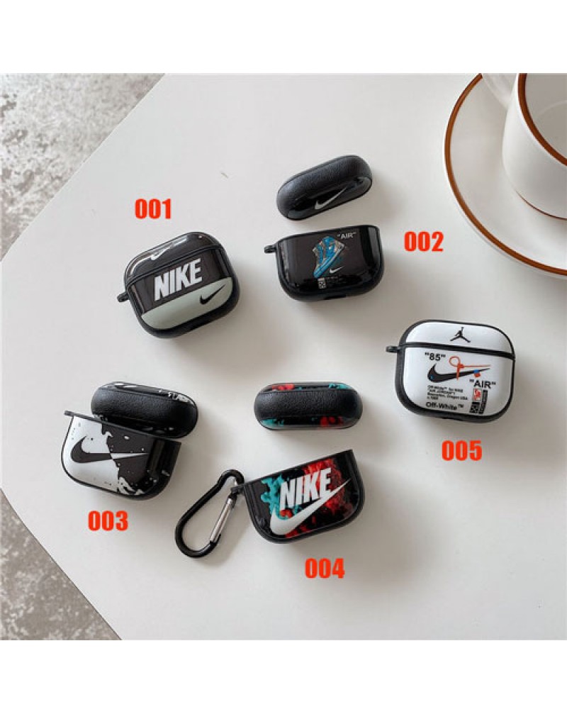 ナイキ Airpods pro2ケースairpods 4世代ケース潮流スポーツ風エアーポッズプロ保護ケースハイブランド airpods pro/3世代/2世代ケース全面保護フック付き携帯便利