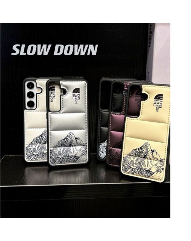 the north face Galaxy s25 ultra/s24 ultraスマホケース潮流個性ギャラクシーS24ウルトラケースザノースフェイス Galaxy s23 ultraケース男女向けダウンスタイルサムスンギャラクシーs22ウルトラケース保護性耐摩擦