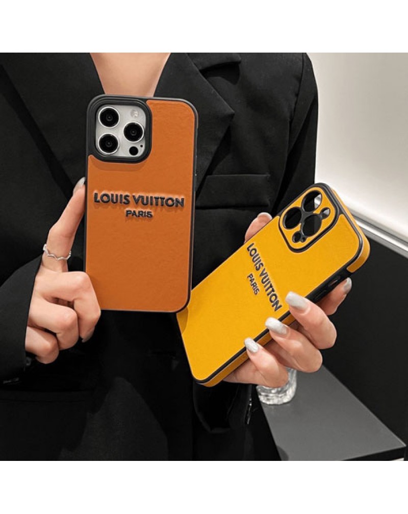 ルイヴィトン iphone16 pro maxケースブランド iphone15/15 pro max携帯電話カバー3D立体ロゴ vuitton iphone14プロケースアイホン13プロケース男女向け合革製全面保護