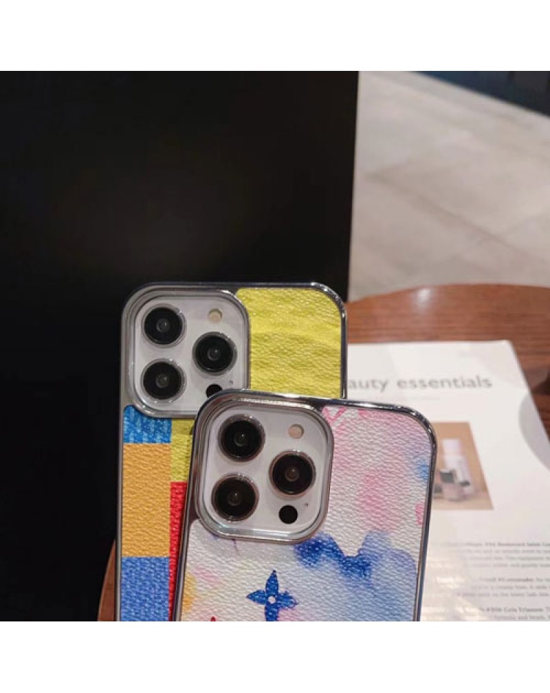 ルイヴィトン Galaxy s25 ultra/s24 ultraケース個性オシャレブランドiphone16e/16 proケースiphone15/15 pro max保護ケース男女兼用人気 vuitton iphone14 13ケースシルバーメッキ高級感