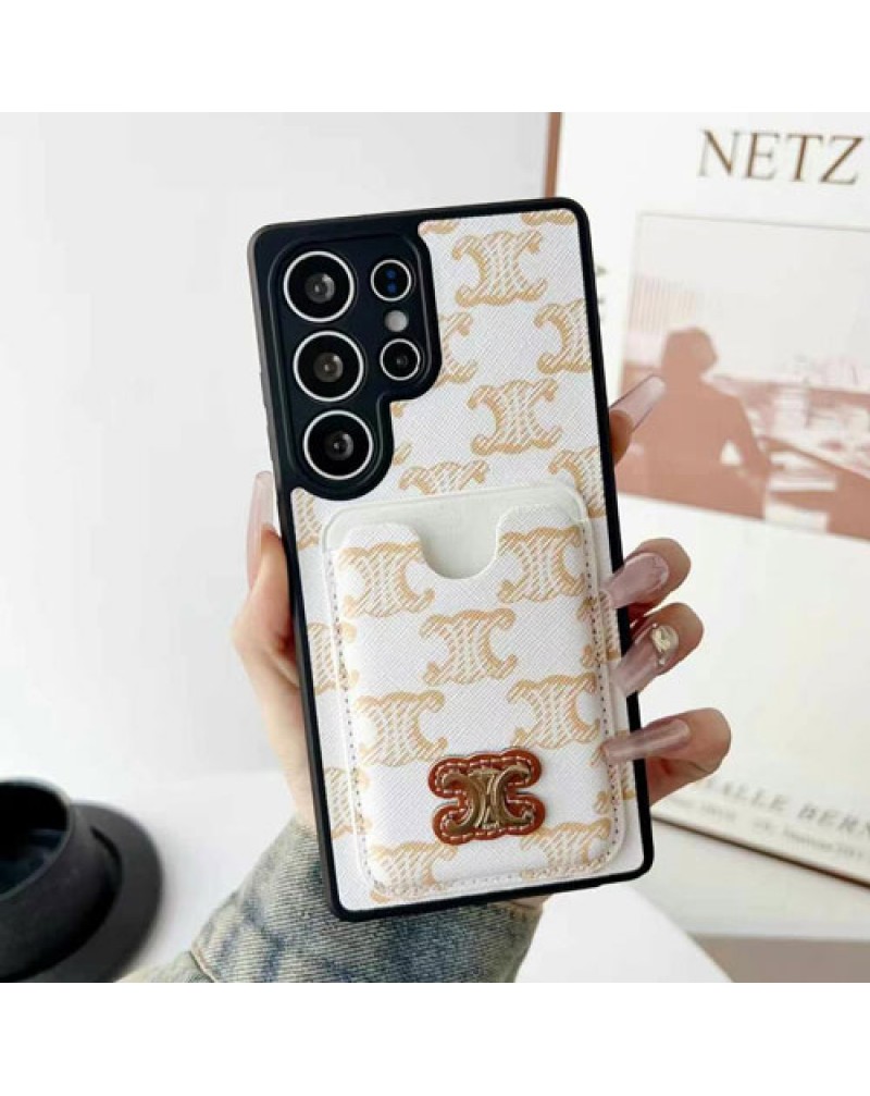 セリーヌ Galaxy s25 ultraケースカード収納 galaxy s24 ultra保護ケース欧米風人気サムスンギャラクシーs23ウルトラケース celine HUAWEI Mate 70/70 pro/mate60/mate50 prroケースファッション高級感