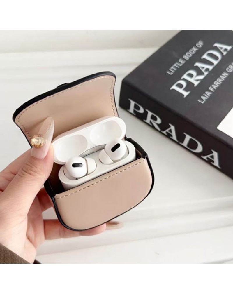 プラダ AirPods Pro2ケースブランド AirPods 4世代ケースかわいいエアーポッズプロケースPrada AirPods 3世代/2世代ケース全面保護持ち運び便利チェーン肩紐タイプもあり
