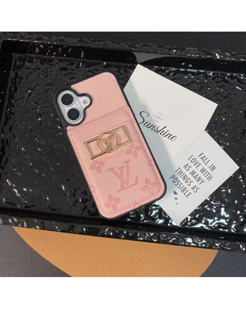 ルイヴィトン galaxy s25 ultraケースブランド galaxy s24ウルトラケースカード入れ vuitton iphone16 15 pro max保護ケースビジネス風ルイビトンアイフォン14 13 12 プロケースレザー製耐摩擦保護性