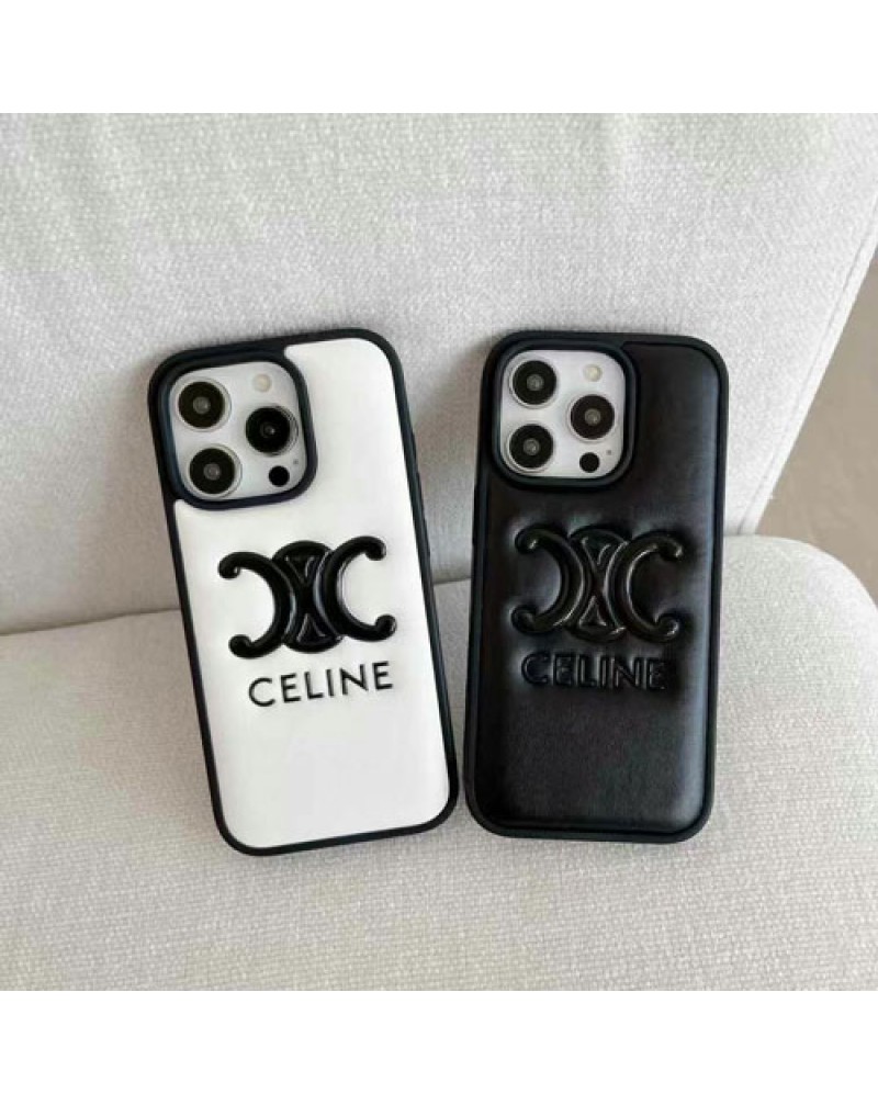 セリーヌ iPhone16 Pro max保護ケースceline iphone16pro 15pro携帯電話ケースハイブランドアイフォン14プロマックスケースペアお揃いiphone13 12 proカバーおしゃれ簡約耐摩擦