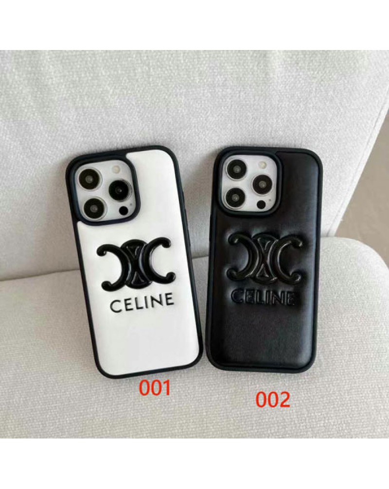 セリーヌ iPhone16 Pro max保護ケースceline iphone16pro 15pro携帯電話ケースハイブランドアイフォン14プロマックスケースペアお揃いiphone13 12 proカバーおしゃれ簡約耐摩擦