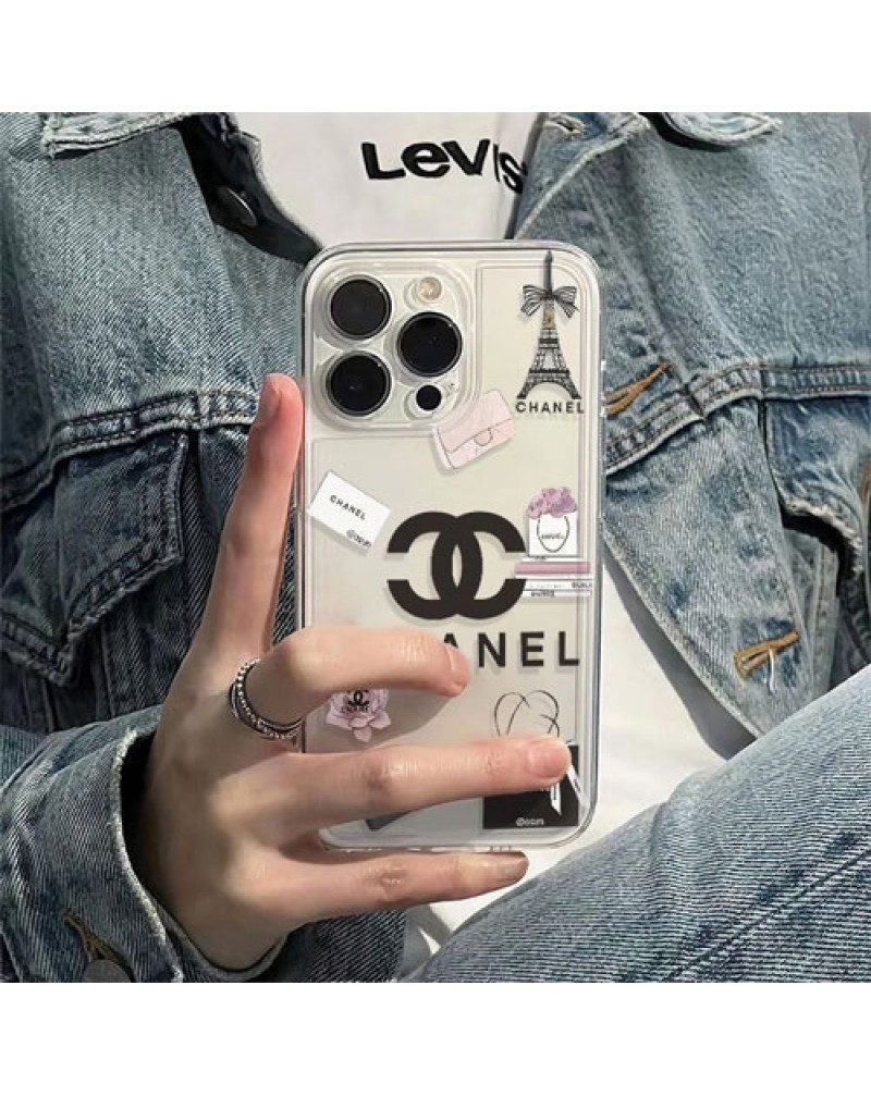 シャネル iphone16/16 plus/16 pro maxケース透明アイフォン15プロケース chanel iphone15 proカバー小香風iphone14 pro/13 pro/12 pro max携帯電話ケースソフト保護性耐久性よい