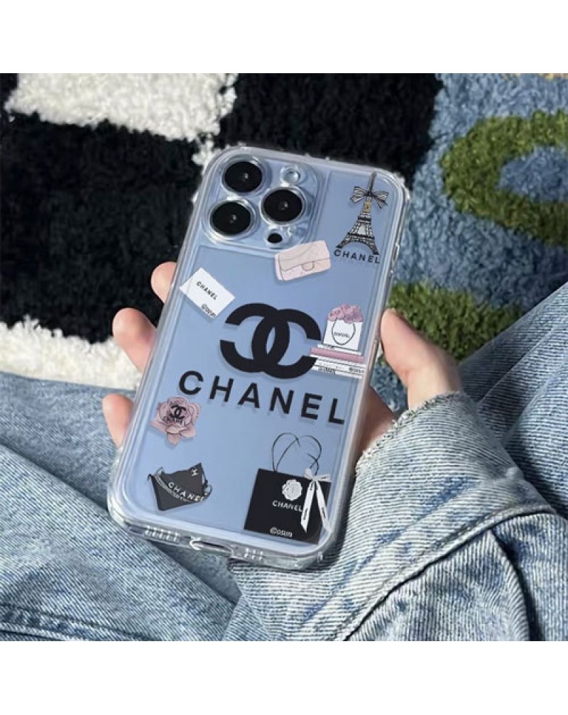 シャネル iphone16/16 plus/16 pro maxケース透明アイフォン15プロケース chanel iphone15 proカバー小香風iphone14 pro/13 pro/12 pro max携帯電話ケースソフト保護性耐久性よい