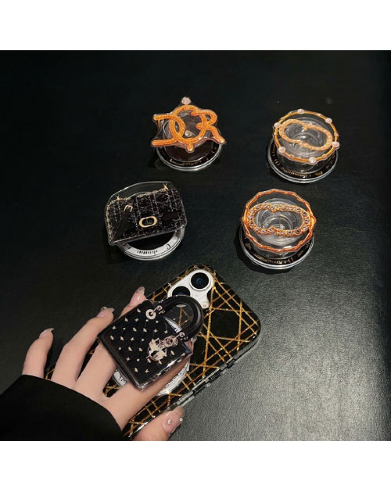 ディオール スマホホルダーオシャレマグネット式スマホスタンド伸縮性使用便利