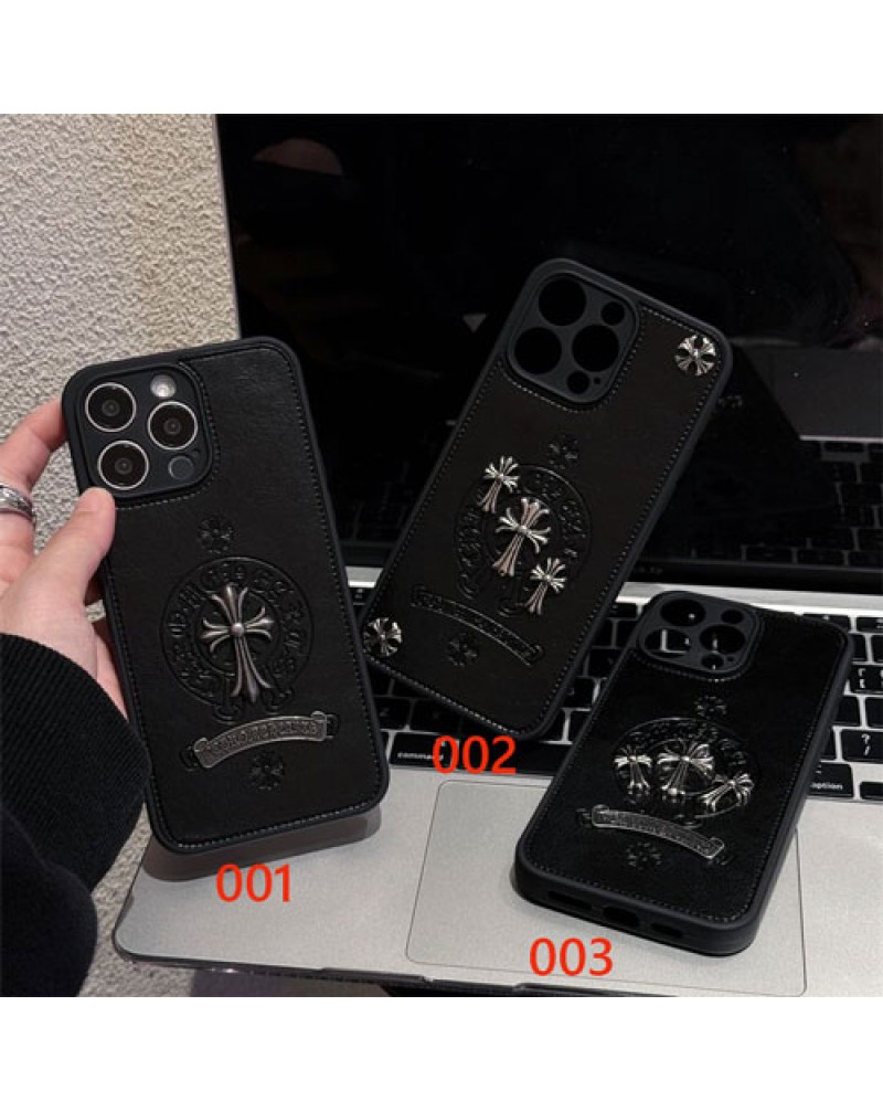 クロムハーツ iPhone16 pro max/16 plus保護ケース潮流個性アイフォン15プロケースブランド iphone14 proカバー男女兼用chrome hearts iphone13 pro/12pro maxケース耐摩擦耐久性よい