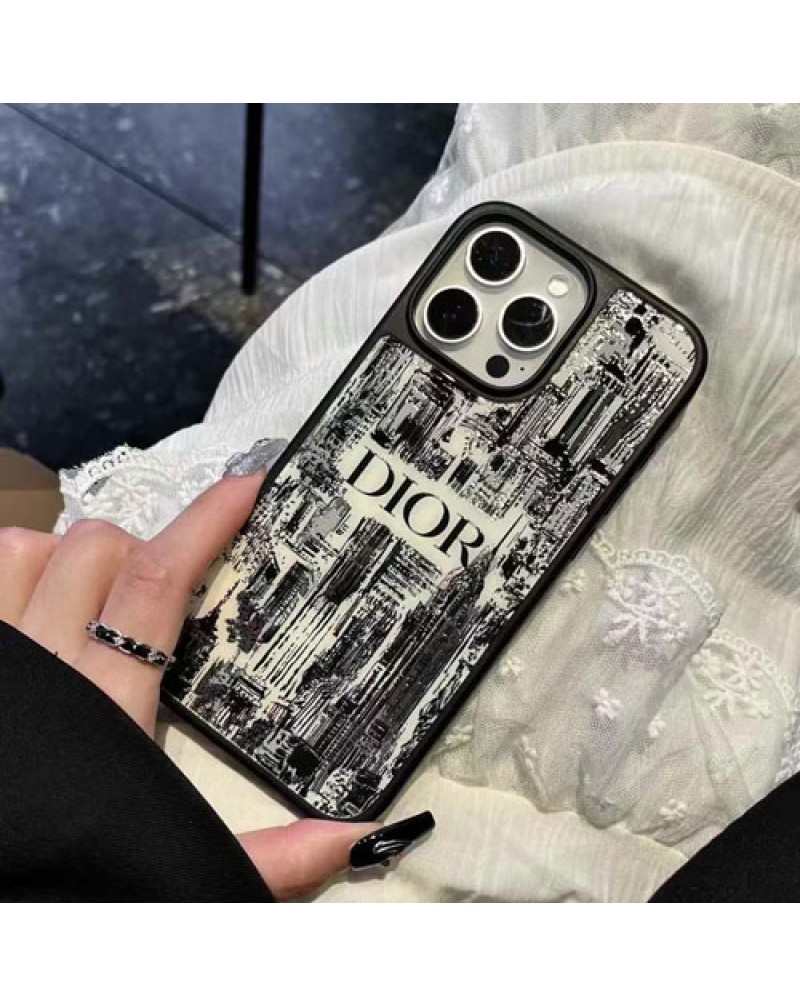 ディオールアイフォン16プロマックスケースブランド iphone16 pro保護ケースオシャレガラス表面iphone15 proカバー男女兼用人気個性DIOR iphone14 pro/13 proスマホケース耐摩擦耐久性よい