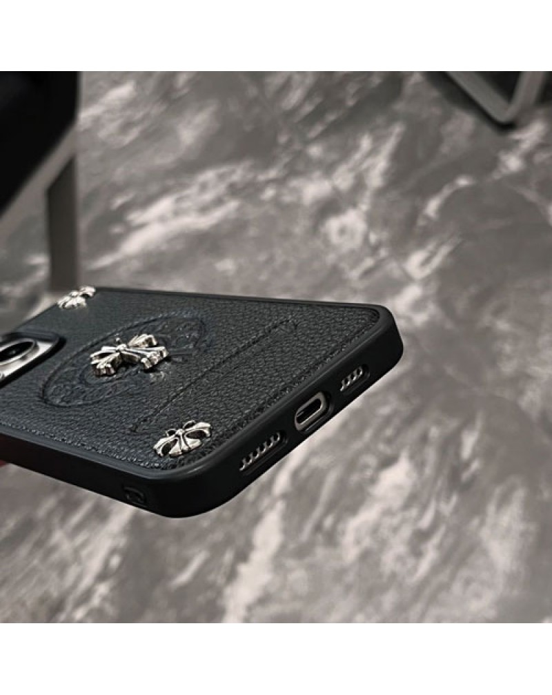 クロムハーツ iphone16 pro maxケース潮流ブランドiphone15 proカバー個性アイフォン14プロケースchrome hearts iphone13 pro max/12proケース男女兼用大人気