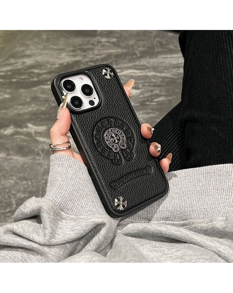 クロムハーツ iphone16 pro maxケース潮流ブランドiphone15 proカバー個性アイフォン14プロケースchrome hearts iphone13 pro max/12proケース男女兼用大人気
