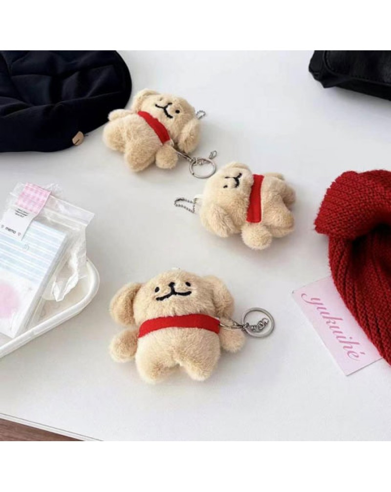 エアーポッズプロケースかわいい子犬airpods pro2/4世代ケース萌えるモコモコairpods pro/3世代ケース全面保護チェーン付き持ち運び便利イヤホンカバーキッズ子供学生愛用