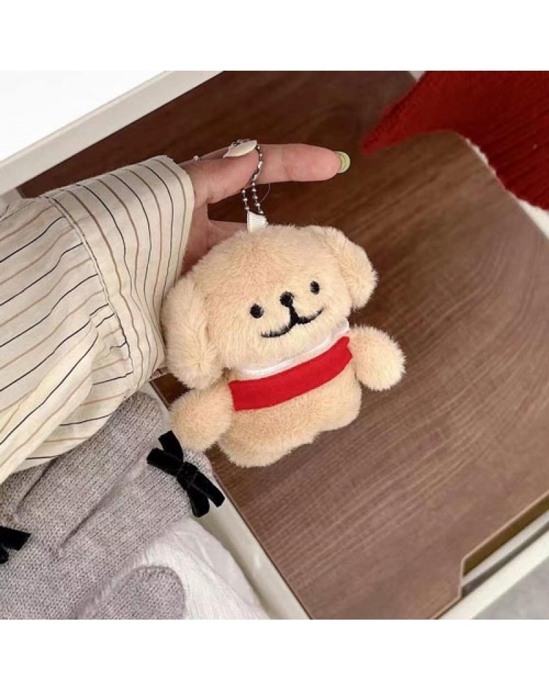 エアーポッズプロケースかわいい子犬airpods pro2/4世代ケース萌えるモコモコairpods pro/3世代ケース全面保護チェーン付き持ち運び便利イヤホンカバーキッズ子供学生愛用