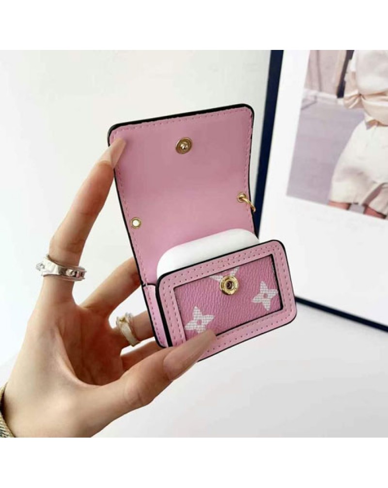 ルイヴィトン airpods pro2ケース可愛いエアーポッズプロケースヴィトンフック付きairpods pro/4世代ケースvuitton airpods 3/2世代ケース全面保護紛失防止持ち運び便利