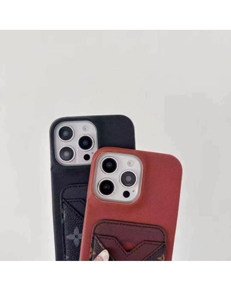 ルイヴィトン iPhone16 Pro/16eケースカード入れオシャレiPhone15プロマックスケース経典高級vuitton iphone14pro/13 pro max携帯電話ケースレザー製耐摩擦