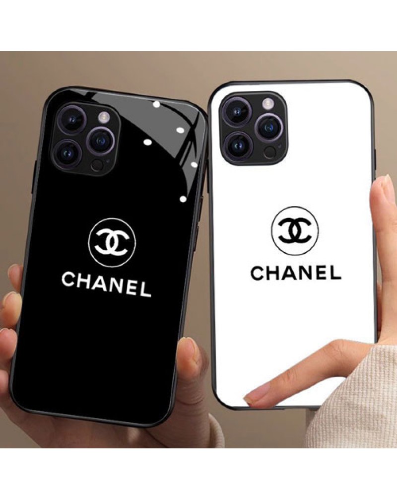 シャネルiphone17 pro/16e/16 pro maxケース小香風ガラス表面iphone15 pro/14 pro保護ケースペアお揃いchanel iphone13 pro max携帯電話カバーブランドアイフォン12プロケースオシャレ爆人気